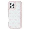 For iPhone 16 Pro Max Case Epoxy Design TPU+PC Phone Cover with Bowknot Pattern,Rhinestone Decor