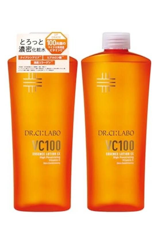 Доктор. Набор сменных блоков для лосьона-эссенции CiLabo VC100 Essence Lotion EX V (285 мл / 2 флакона, примерно на 2-3 месяца.) Витамин С (полупрозрачность/поры/текстура) Тип крышки