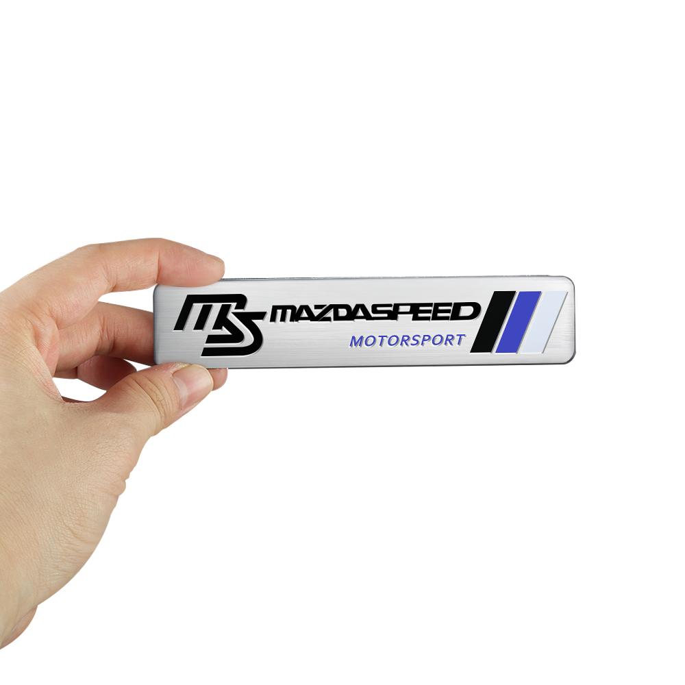 3D Aluminum Car Body Trunk Decoration Sticker Decal Accessories For Mazda 3 5 Axela MS CX5 CX3 CX9 Atenza Demio RX7 MX3 MX5 323