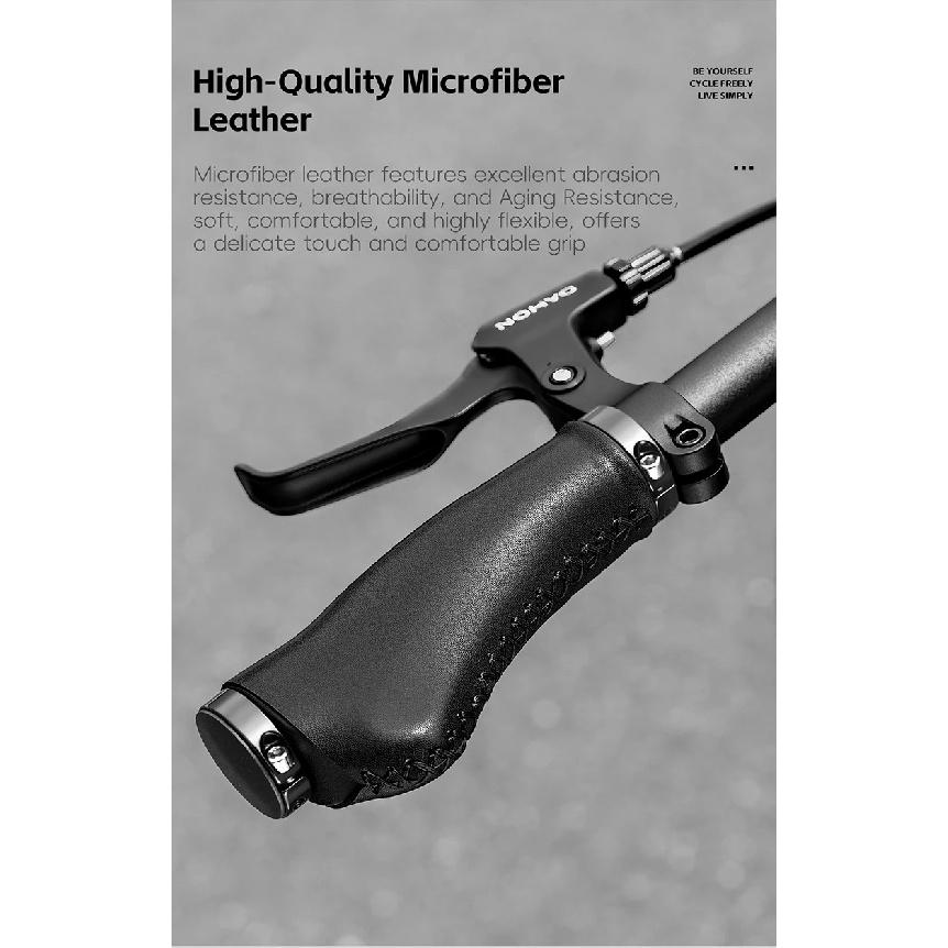 WEST BIKING Bicycle Handlebar Asymmetric Grips 130mm Long & 95mm Short Twist Shifter Compatible for MTB BMX Folding Bikes Parts
