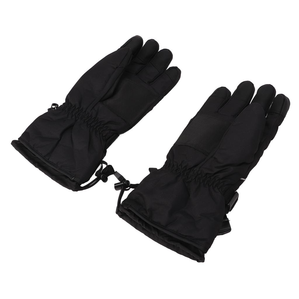 1 Pair Heated Gloves DC 5V Thicken Touch Sensitive 3 Levels Temperature Adjustment Waterproof Electric Heated Gloves