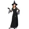 L New Halloween Black High Split Sexy Witch Dress Evil Witch Costume Stage Costume