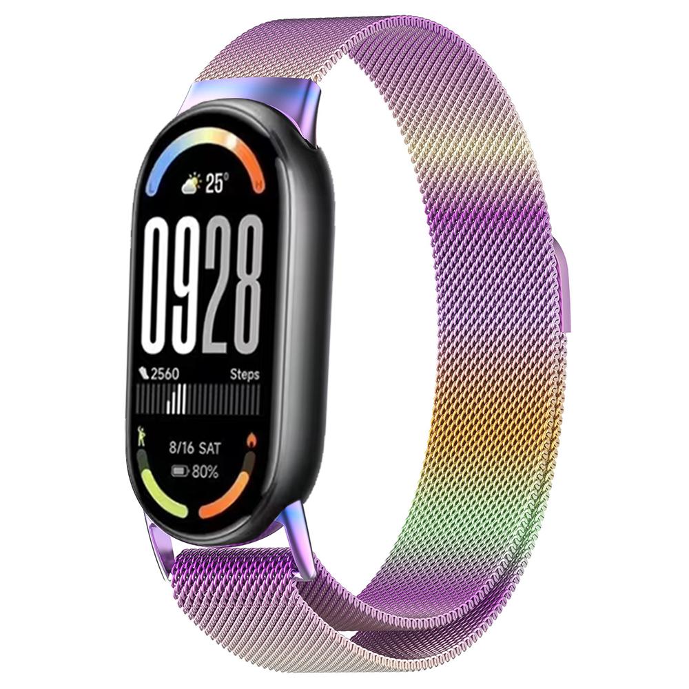Миланская петля для браслета Xiaomi Mi Band 10 NFC Магнитный дышащий ремешок Correa для Xiaomi Miband 8 9 10 Аксессуары