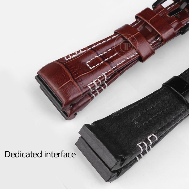 ONE26мм Натуральная кожаный Ремешок для часов Seiko VELATURA/SRH Серии SRH013 SPC007J1 SPC007 Ремешок С Стальной Пряжкой Ремешок для часов БраслетMN