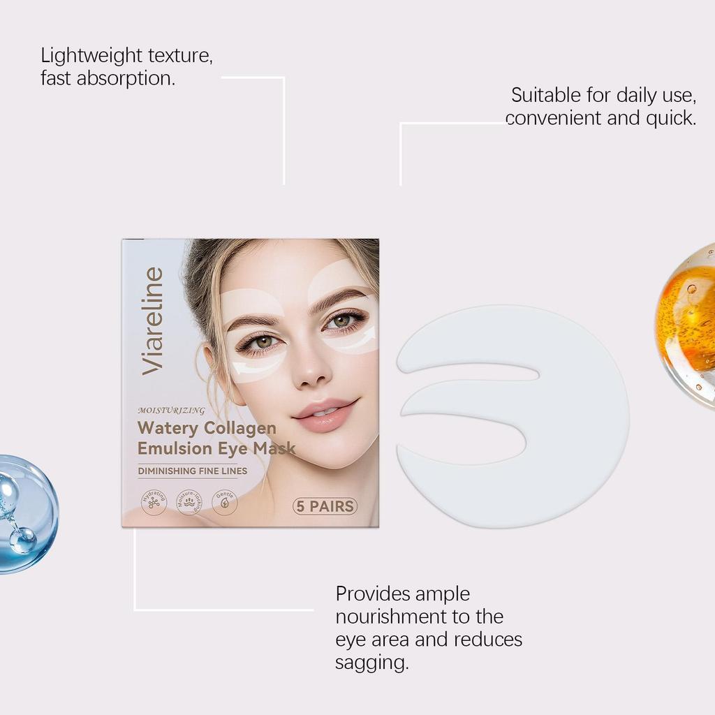 Collagen Eye Mask, Moisturizing, Brightening & Smoothing Under Eye Skin