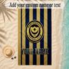 Beach TowelPortsmouth FC Custom Name Text Personalized Soft Towel for Beach Pool Indoor Home Decor Gift