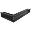Вентиляционная решетка LUFT угловая правая 40x80x12 черная Slim