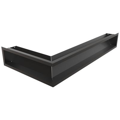 Вентиляционная решетка LUFT угловая правая 40x80x12 черная Slim