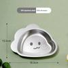 316 children's tableware Cartoon dinner plate Kindergarten school 304 stainless steel plate Cute baby food plate