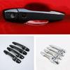 For Mitsubishi Eclipse Cross PHEV RHD ABS Chrome Carbon Fiber Car External Door Handle Bowl Catch Cover Protection