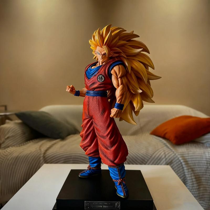 54Cm Jt 2% Ssj3 Goku Series Desktop Ornament Action Figures Model Toys Large Size Pvc Static Statue Collectable Periphery Gifts