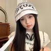 Cotton Letter Baseball Cap Korean Style Strappy Bandana Hat Sweet Cool Scarf Hat Girl