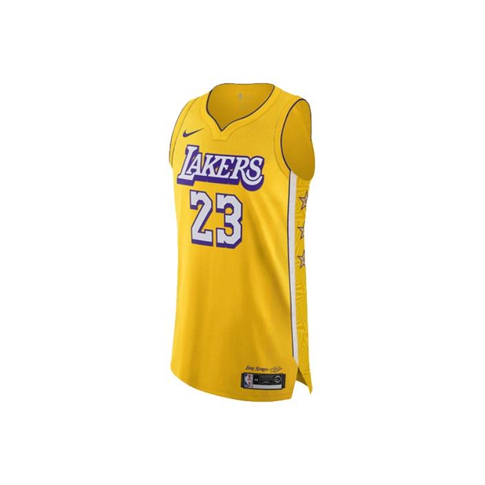 Nike Мужская баскетбольная майка City Edition AU Player Version 2019-2020 Los Angeles Lakers, желтая AV4583-728