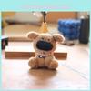 Realistic Dog Plush Toy Keyring Accessory Big Nose Design Gift For Animal Lovers