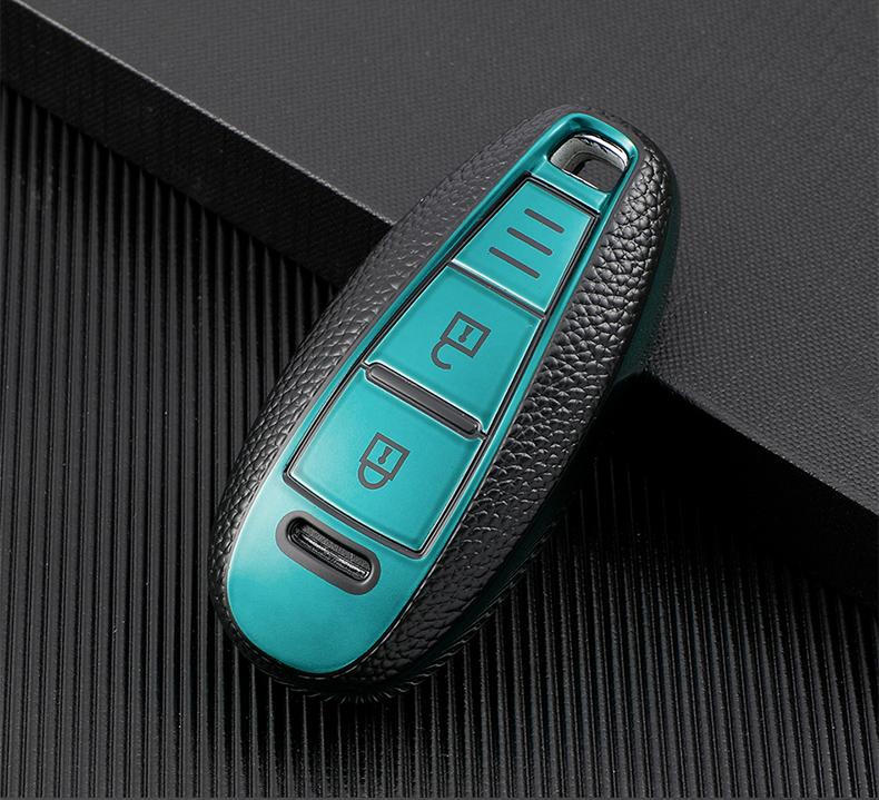Для Suzuki Baleno Ertiga Ciaz Ignis Kizashi Swift SX4 S-cross Vitars TPU кожаный чехол для смарт-ключа автомобиля сумка-протектор брелок