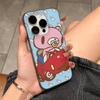 Популярный Кавайный Чехол для Телефона G-gloomyS Bears с Гофрированной Полосой Для IPhone 17 16 15 14 13 12 11 Pro Max Plus Pro Ударопрочный Чехол