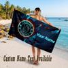 Chelsea FC Design Beach Towel Custom Text Large Towel for Beach Vacation