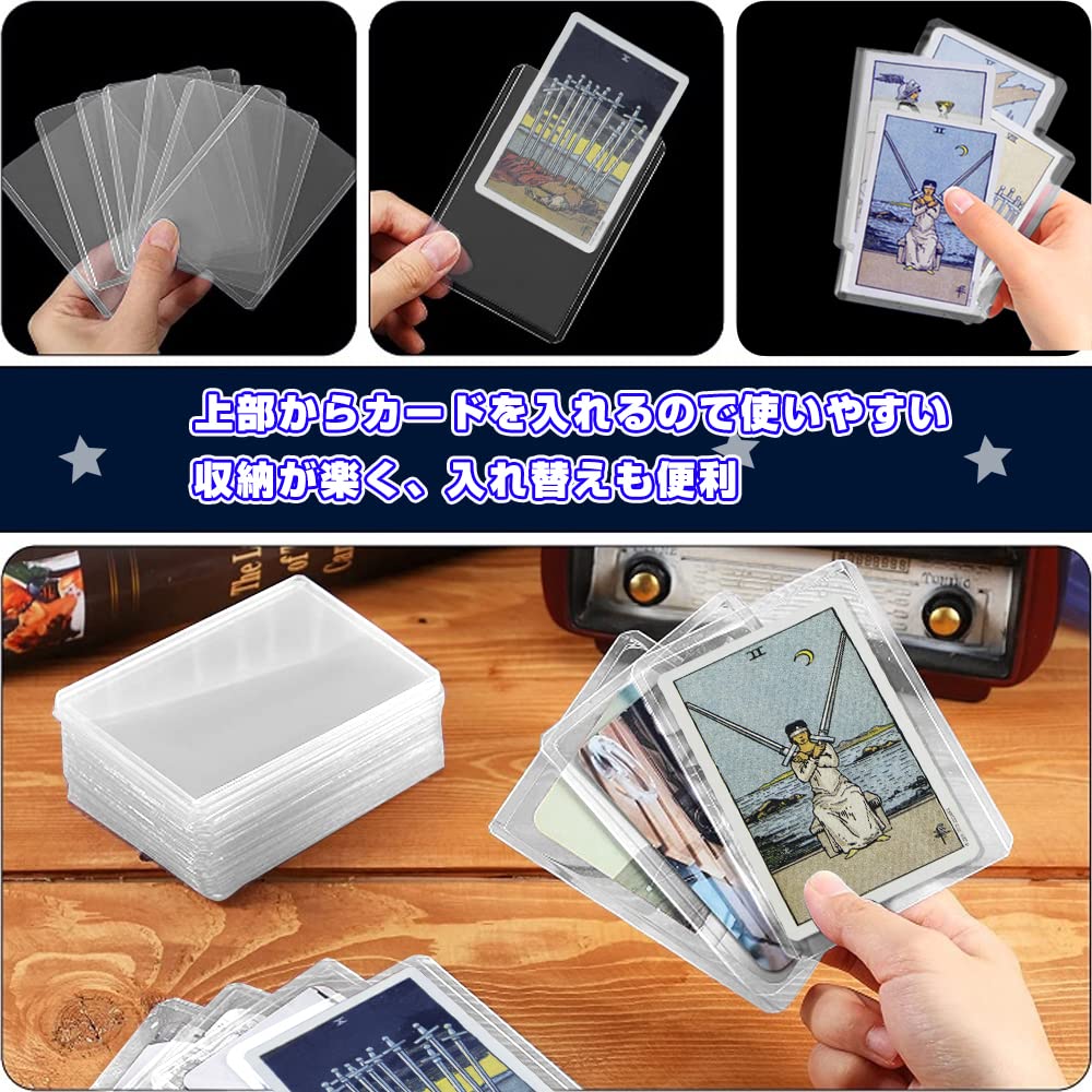 Футляр для коллекционных карточек с верхней загрузкой и пленкой для загрузки карточек из ПВХ-материала Прозрачный чехол для коллекционных карточек для хранения Чехол для коллекционных карточек Чехол для торговли