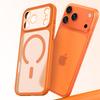Магнитный матовый тонкий чехол для телефона Magsafe iPhone 17 Air 16 15 14 13 Pro Max 17Pro 16Pro Ударопрочный Съемный объектив Беспроводная зарядка Защитная крышка