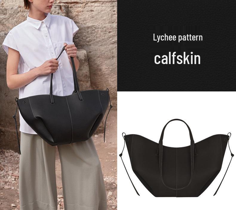 Оригинальная женская большая сумка-тоут Polene из коровьей кожи с плиссированным дизайном – модная сумка на плечо и подмышку.