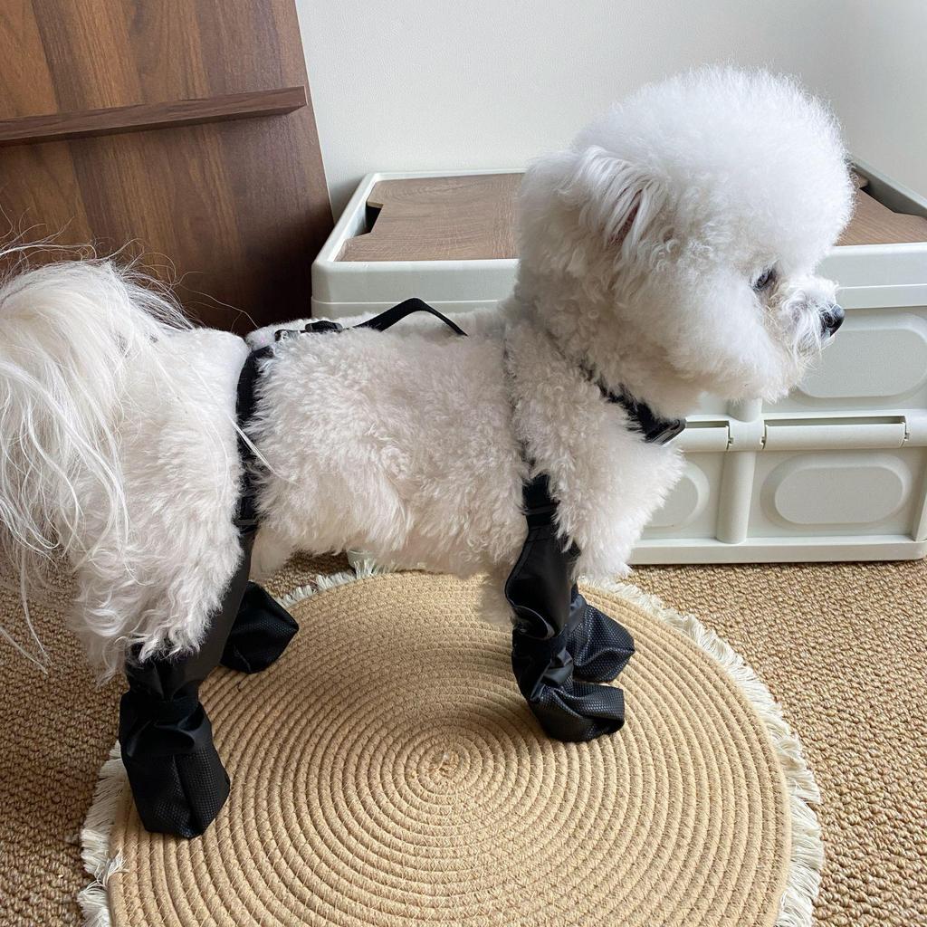 Обувь для собак мелких пород из дышащей сетки — бишон, тедди, грязезащитные чехлы на весну и осень