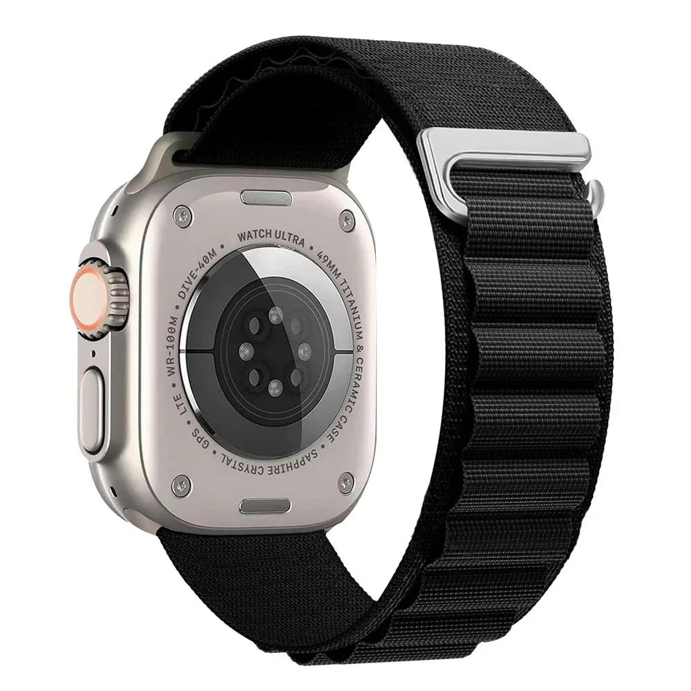 Ремешок Alpine Loop для Apple Watch Ultra 3 Ремешок 49 мм 11 10 9 8 7 46 мм 42 мм 45 мм 41 мм Нейлоновый Спортивный Браслет iWatch 6 5 SE 44 мм Ремень