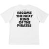 Uniqlo × Коллаборация One Piece SS25 Монохромный Ручной Рисунок Принт с Буквами Повседневная Футболка с Коротким Рукавом и Круглым Вырезом Мужские Футболки Белый 476534-00