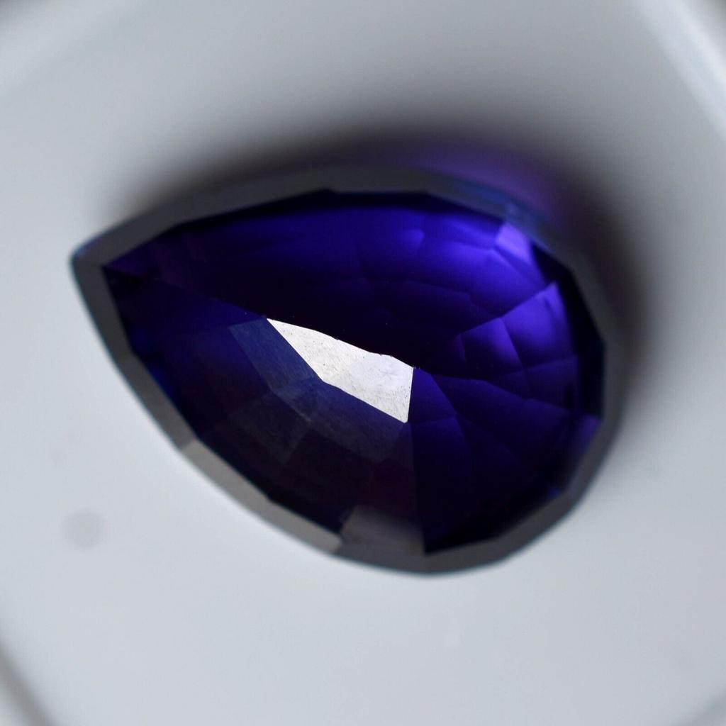 9.65 Natural Purple Tanzanite CERTIFIED Rare Pear Shape Beautiful Loose Gemstone