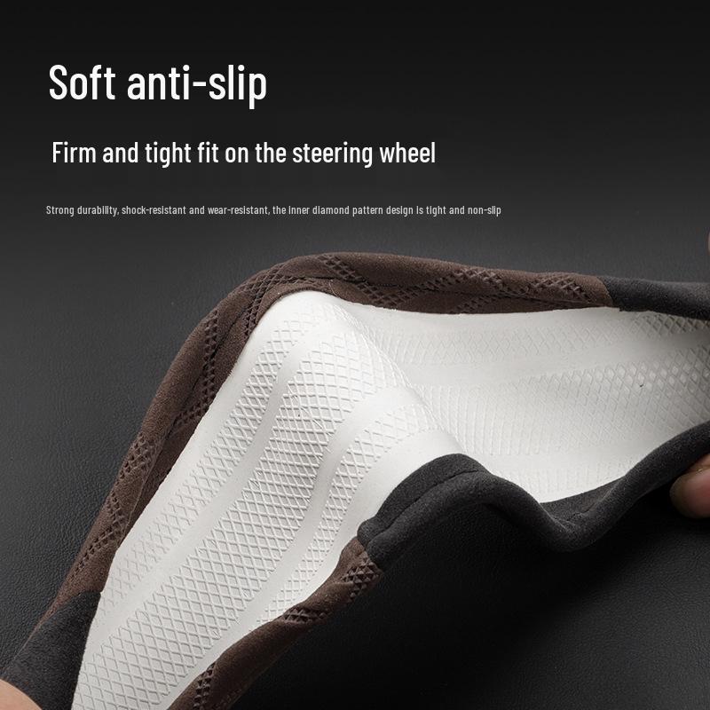 Steering Wheel Cover for Honda Accord: Compatible with 7th to 11th Generations, Winter Flocking Design