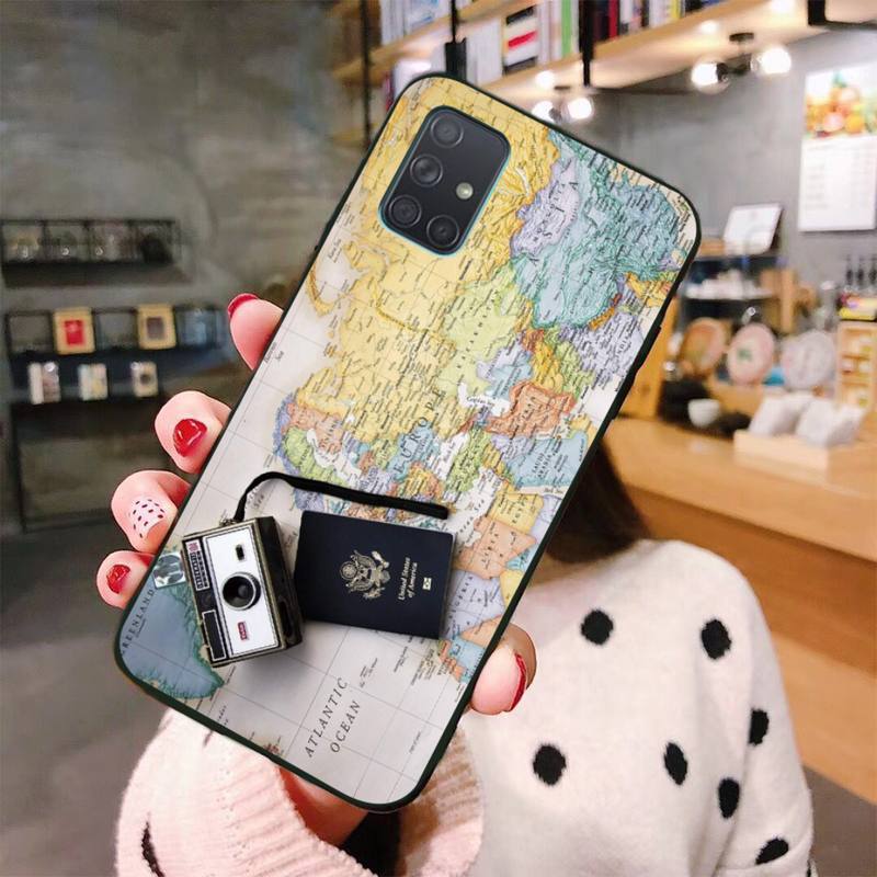 Чехол для телефона «Путешествие по карте мира» для Samsung Galaxy A21S A01 A11 A31 A81 A10 A20E A30 A40 A50 A70 A80 A71 A51
