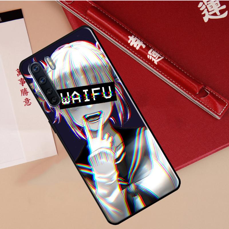 Чехол с аниме-девушкой Waifu для Oppo A78 A38 A80 A60 A40 A18 A98 A58 A96 A76 A16 A94 A74 A54 A15 A17 A57 A77 A5 Pro