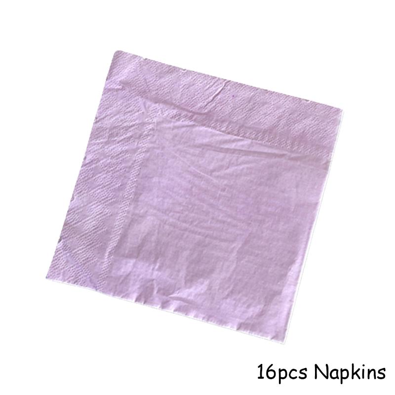 Золото Фиолетовый Вечеринка Одноразовые Столовые Наборы Бумажные Стаканчики Тарелки Товары Для Детского Праздника День Рождения Карнавал Свадебный Декор Детские Сувениры