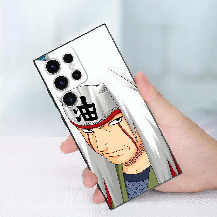 Black Soft Phone Cover Case for Samsung Galaxy S23 Ultra S21 FE S24 Plus S25 Edge S20 Handsome Cool Kakashi