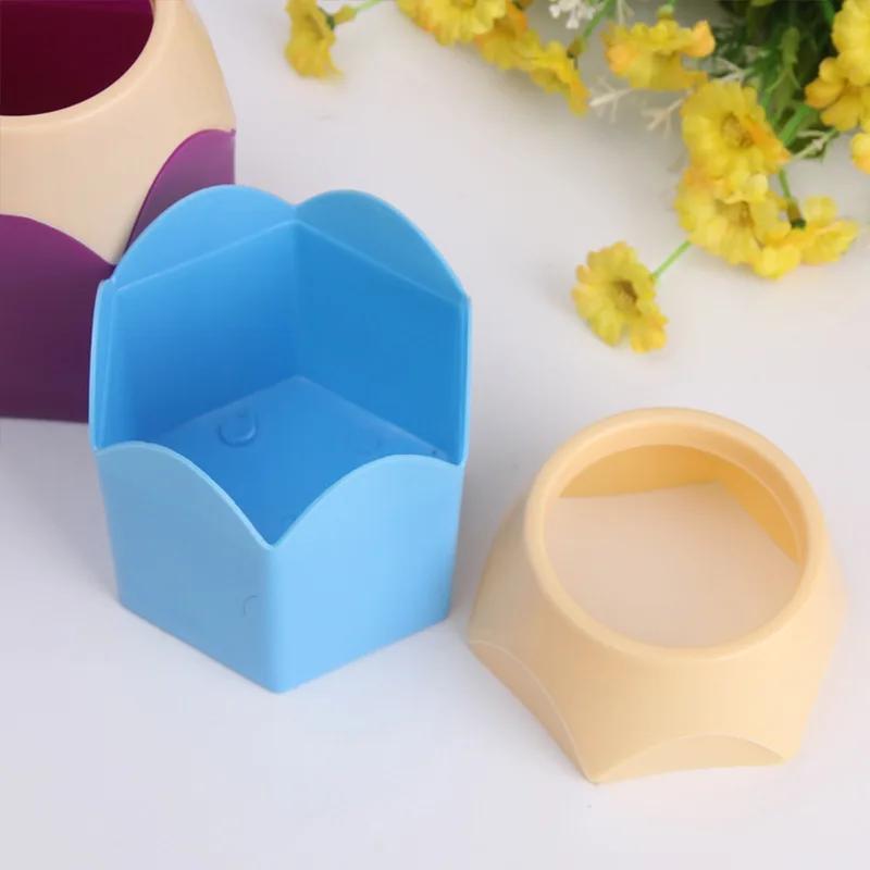Creative Pen Vase Pencil Pot Makeup Brush Holder Stationery Desk Tidy Plastic Desk Organizer Container School Office Supplies