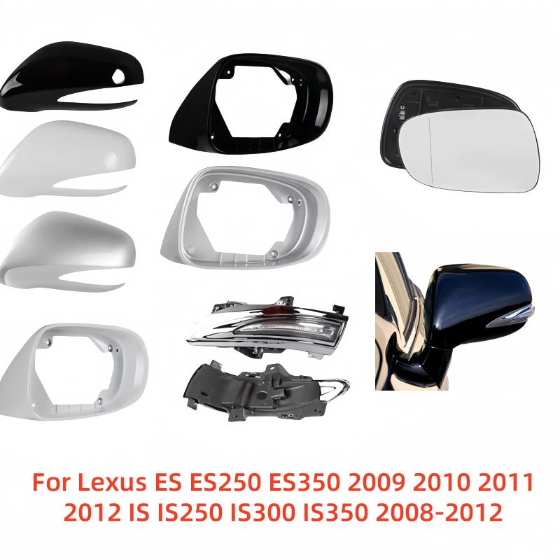 Side Mirror Frame Cover With Turn Signal Light For Lexus ES250 ES350 2009-2012 IS250 IS300 IS350 2008-2012