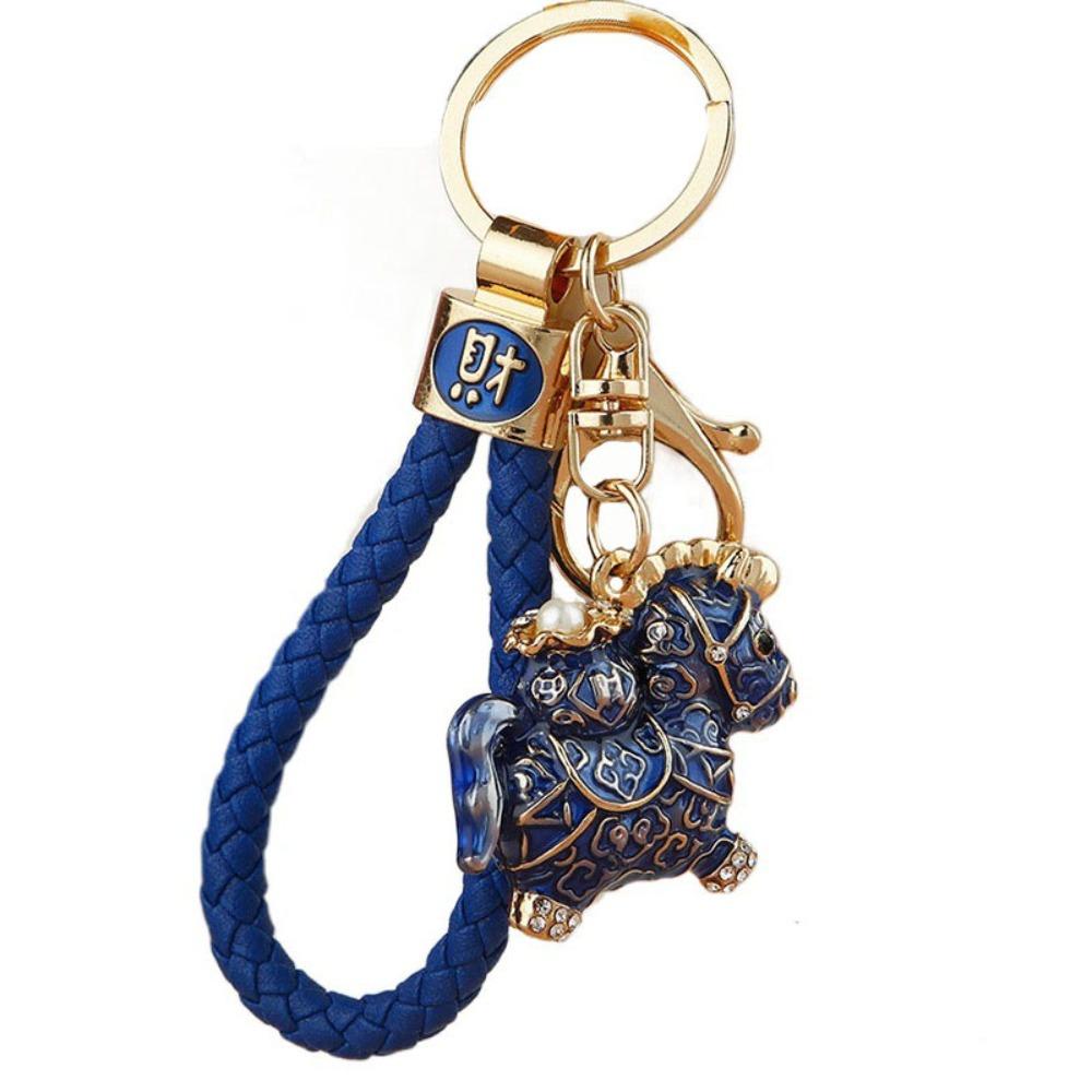 Exquisite Zodiac Horse Pendant Rhinestone New Year Pendant Fashion Horse Year Keychain Ornaments