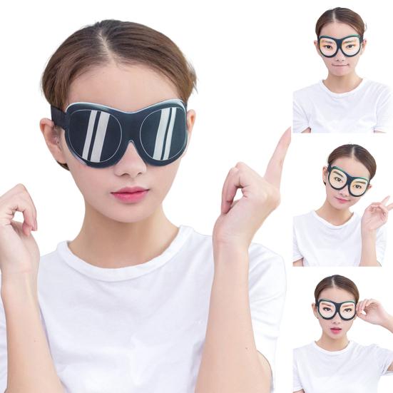 3D забавная повязка на глаза, повязка на глаза, повязка на глаза с эффектом памяти, ночной спальный чехол для путешественников, взрослых и детей, регулируемый помощник для сна дома, отеля, самолета