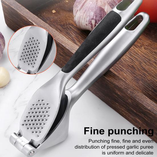 Yousheng Garlic Press Easy To Clean Use Heavy Duty Garlic Mincer Labor-Saving Handle Garlic Grinder Dishwasher Safe Kitchen Gadget