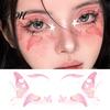 Temporary Glitter Tattoos Butterfly Face Stickers, Waterproof for Festival Party Stage Stickers Makeup, Easy Application Water Transfer Skin Friendly