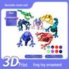 3D Magnetic Frog Joint Movable Figurine - Crafty Desktop and Fridge Ornament Toy