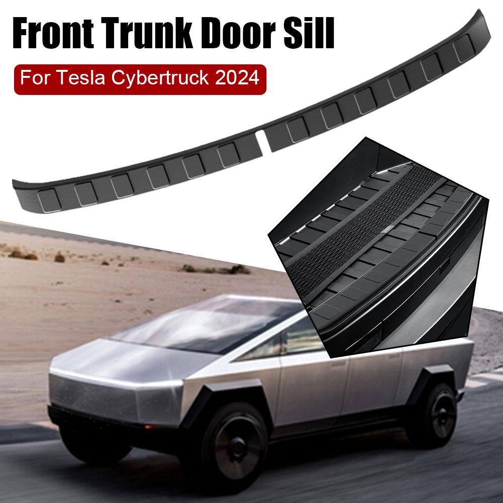 24 Cybertruck Front Spare Slit-bar TPE Protection Panel Collision Decoration Automotive Accessories Car Avoidance L4Y1