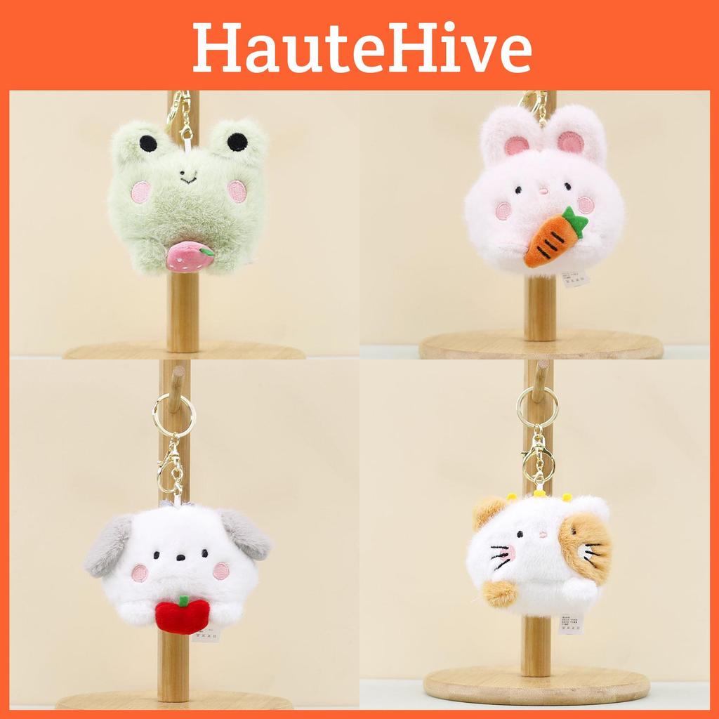 Cute Bunny Keychain Ultra Soft Plush 10cm Stuffed Animal Toy Bag Charm