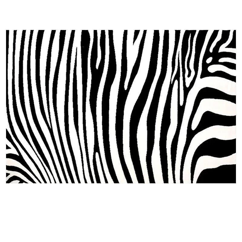 Thick Plush Black And White Plaid Rug Soft Fluffy Floor Mat For Bedroom Living Room Study Home Decor Non Slip Carpet