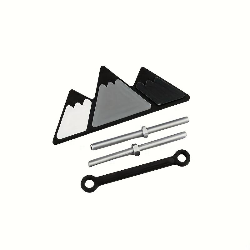 Car emblem for TOYOTA TACOMA for 4Runner, front grille emblem with three-color snow mountain design, high-quality ABS material emblem back with bolts.