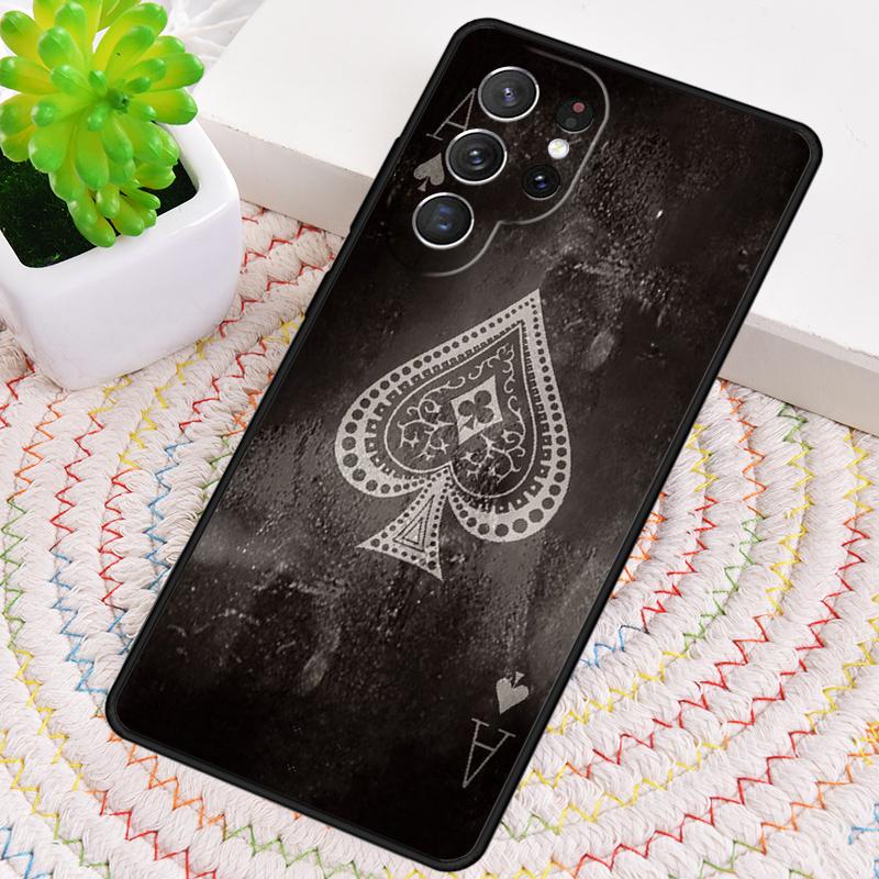 Чехол для телефона с изображением Туза пик (покерная карта) для Samsung Galaxy note 10 pro S26 Ultra S23 S24 FE S25 S21 S22 PLUS ударопрочный
