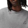 Jordan Essentials Fleece Crew Pullover Sweatshirt Grey Men Streetwear DQ7520-091