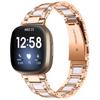 Ремешок с бриллиантами для Fitbit Versa 4 3 Sense 2, аксессуары для умных часов, металлический браслет из смолы из нержавеющей стали, ремешок Fitbit Versa 3