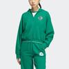 Women's Jacket Adidas Verbiage Crop Jacket Jackets & Coats Women's Smoke Green