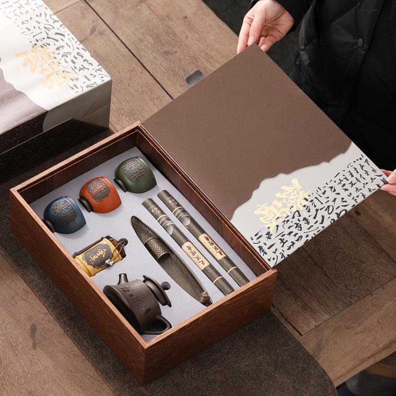 New ceramic products, Zhen Zisha tea sets, creative souvenirs, high-end gifts for business and company festivals