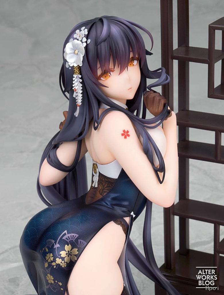 16 см Аниме Игра Azur Lane IJN Azuma На коленях Платье-ципао Фигурка Игрушка Коллекция Подарок Фигурка Действия ПВХ В коробке